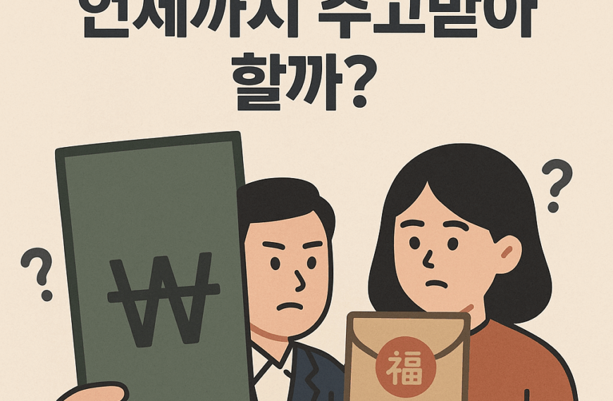 축의금과 세뱃돈