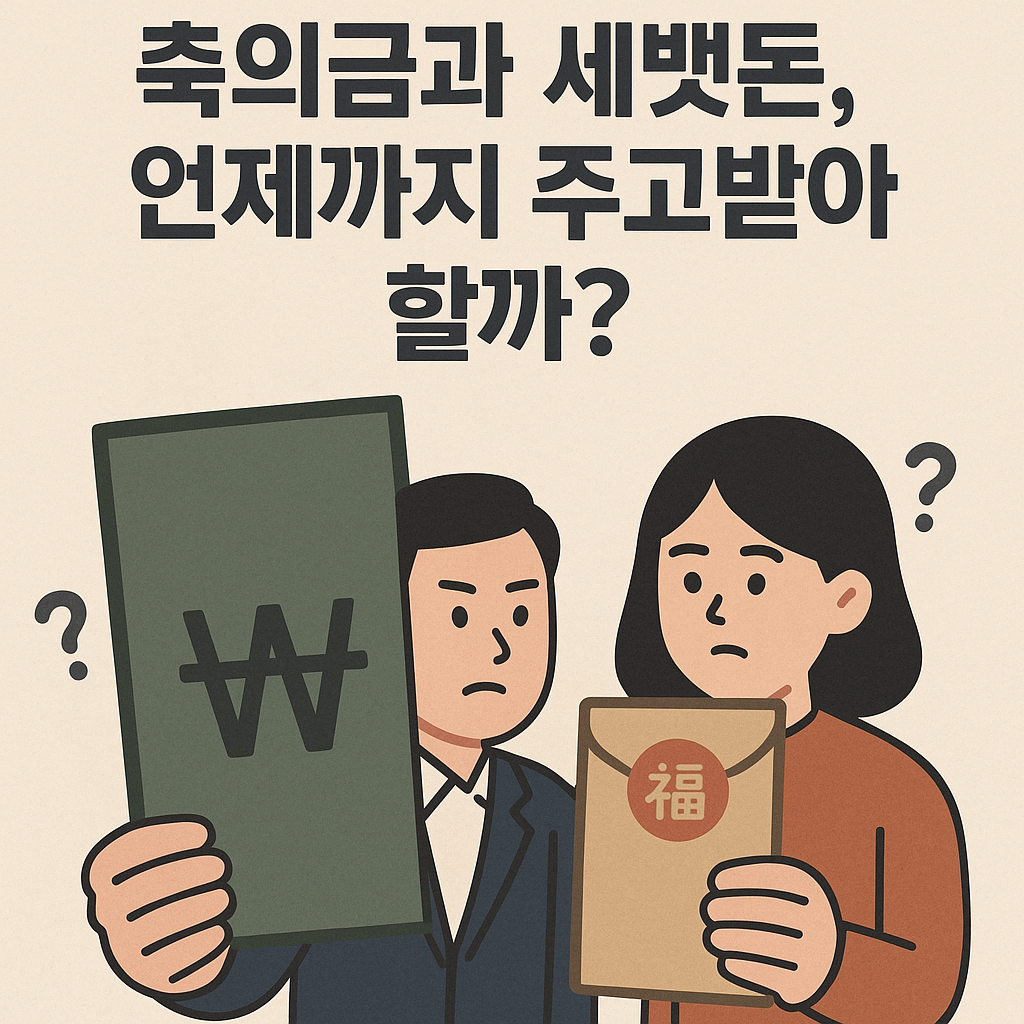 축의금과 세뱃돈