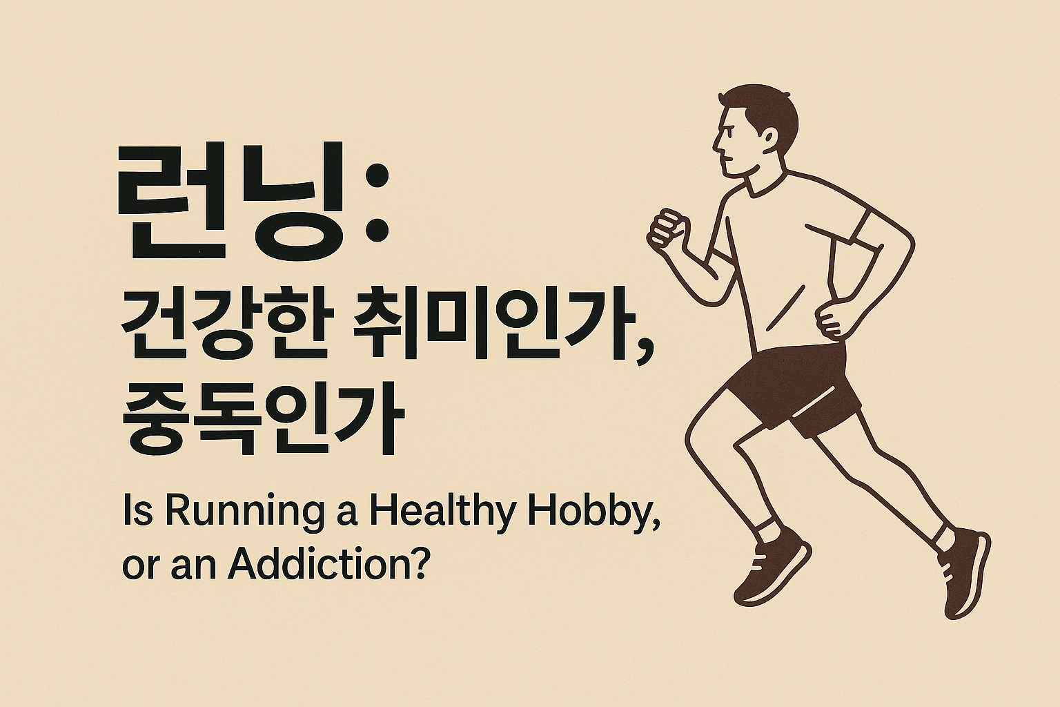 런닝 건강한 취미