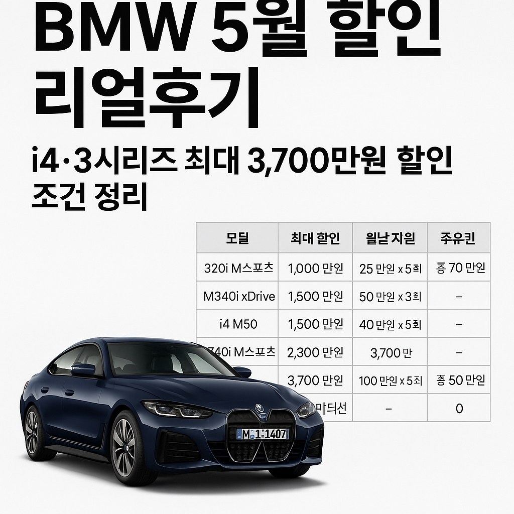 BMW 5월 할인
